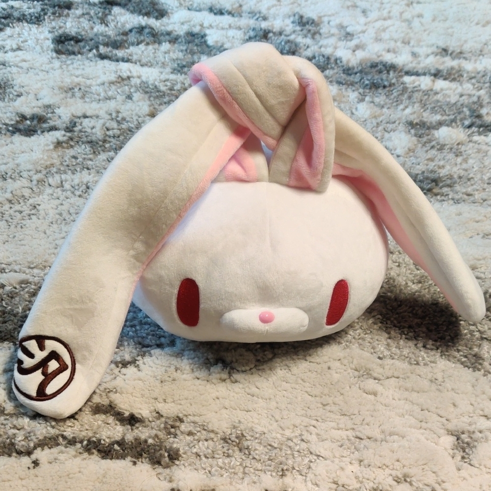 White and Pink Plush Bunny Toy